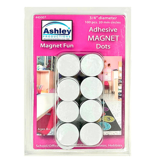 MAGNETIC ADHESIVE DOTS 100CT 3/4IN