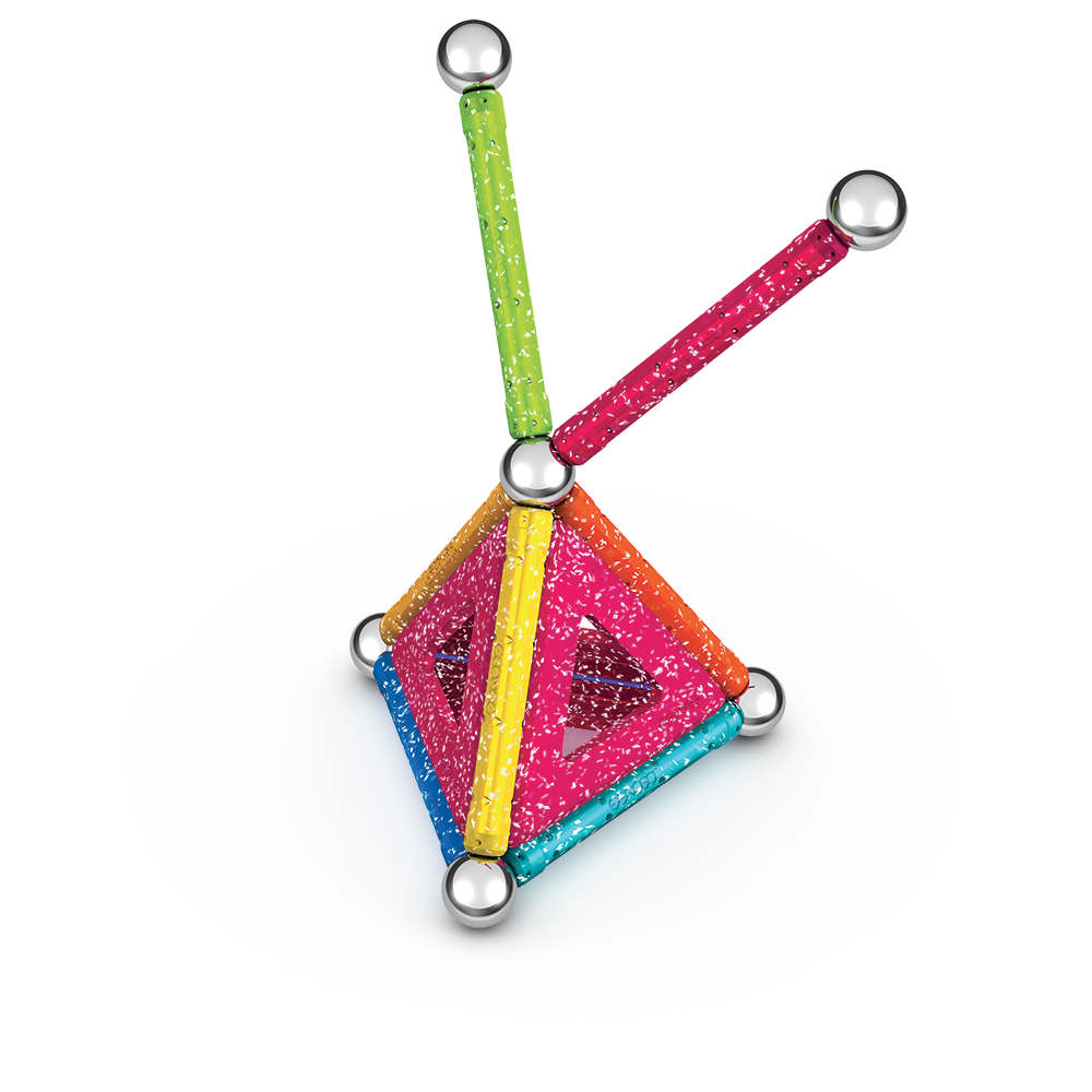 Geomag™  Glitter 22-Piece Magnetic Set Ages 3+ Years
