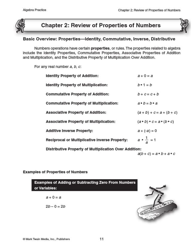Algebra Practice Grades7+