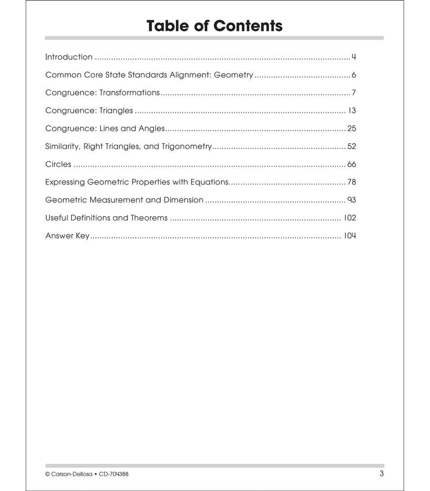 Geometry Workbook Grades 8+
