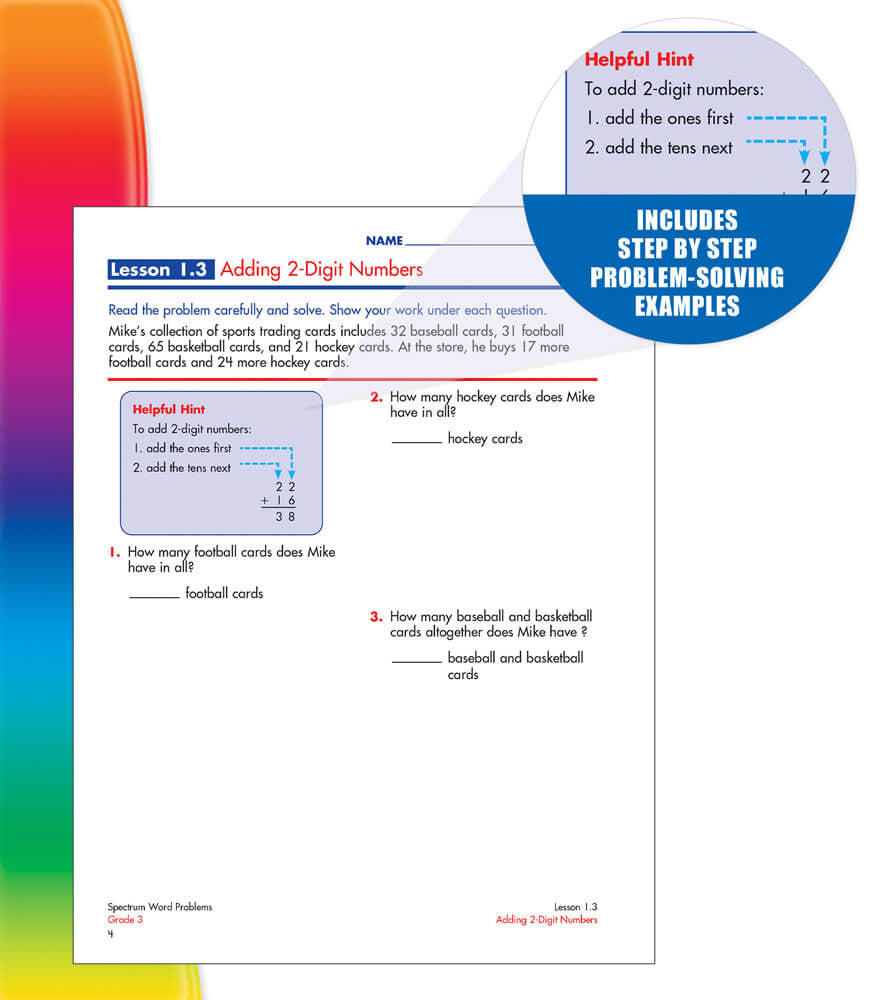 Spectrum Word Problems Grade 3