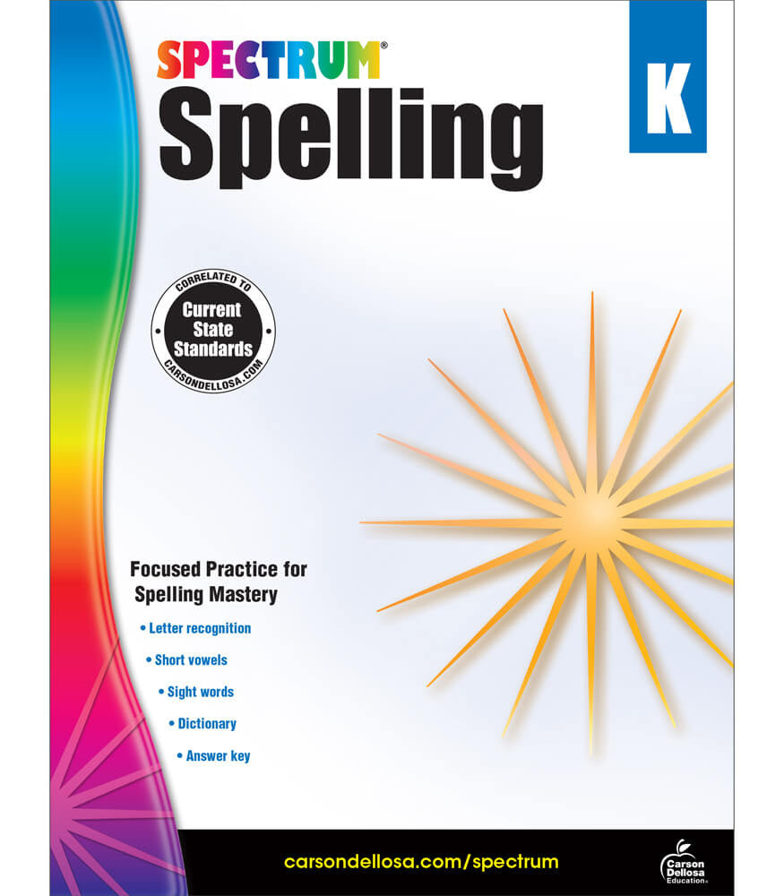 Spectrum Spelling Grade Kindergarten