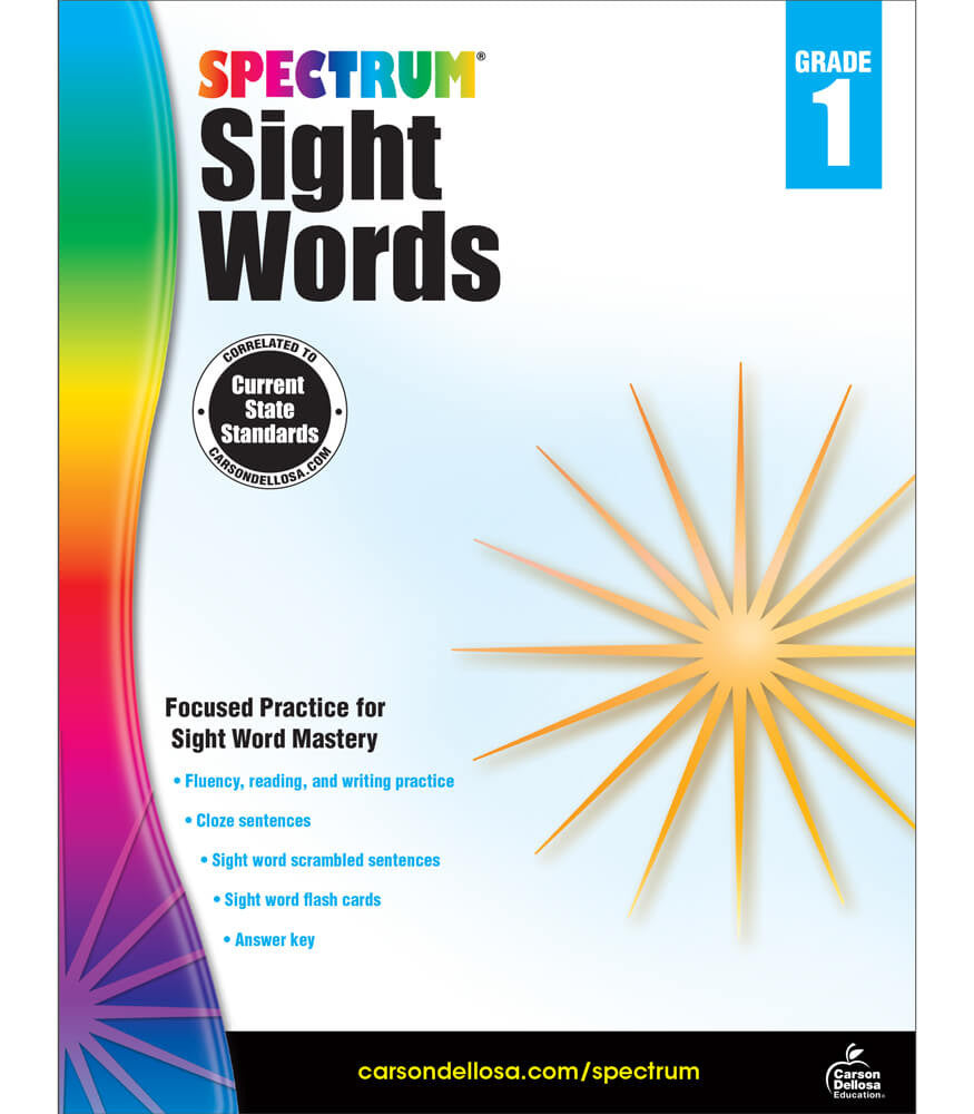 Spectrum Sight Words Grade 1