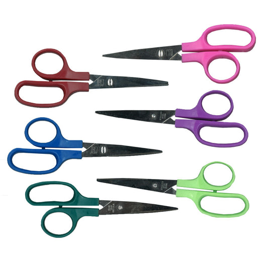 CHILDRENS SCISSORS 5IN POINTED ASST COLORS