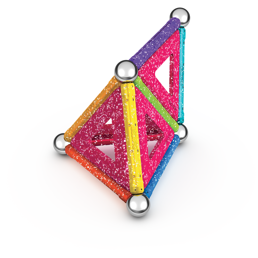Geomag™  Glitter 22-Piece Magnetic Set Ages 3+ Years