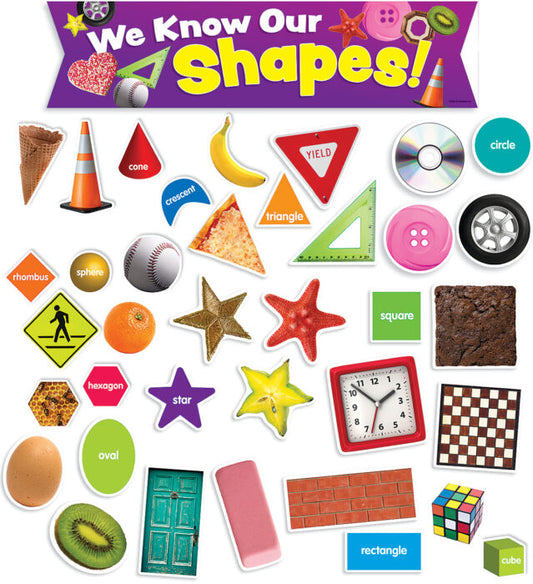 Shapes in Photos Mini Bulletin Board Set