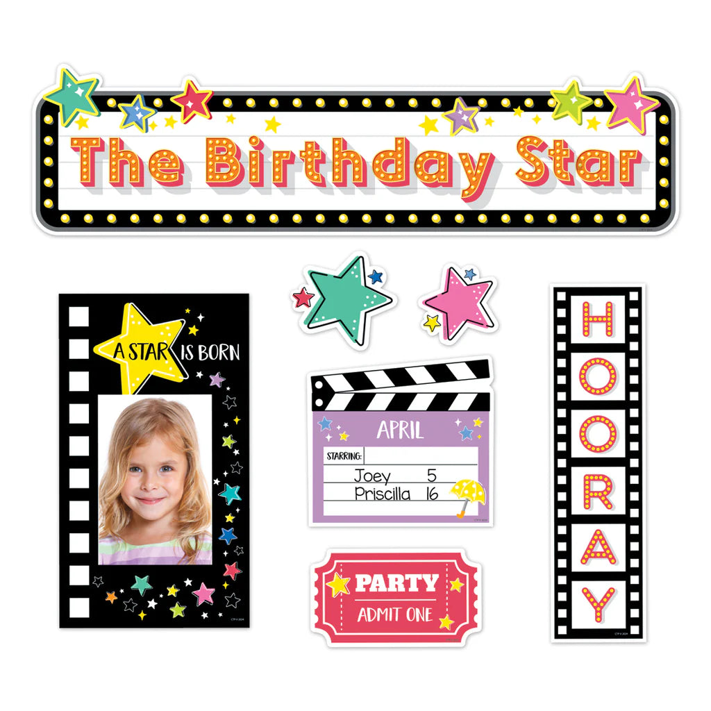 Star Bright Happy Birthday Mini Bulletin Board Set