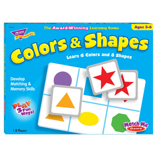 Colors & Shapes Match Me Game