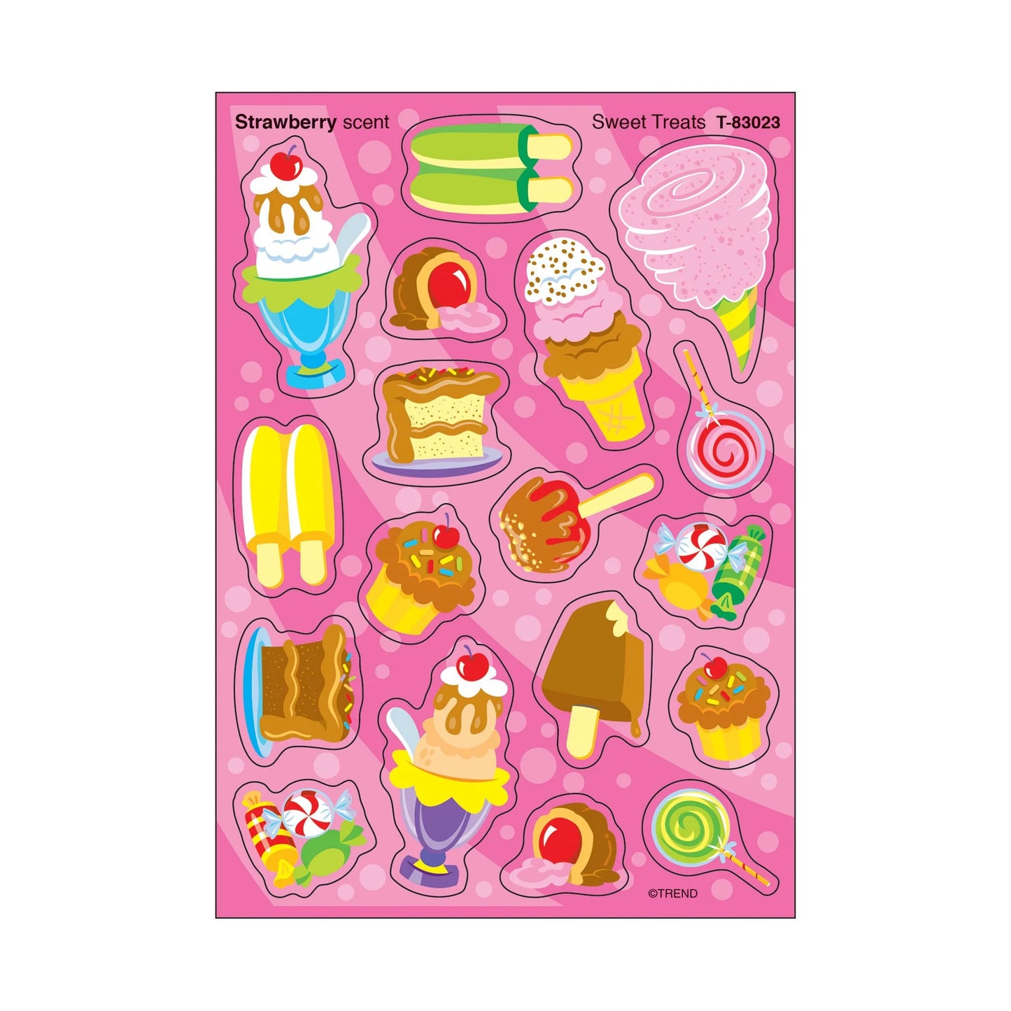 Sweet Treats Strawberry Scented Stickers