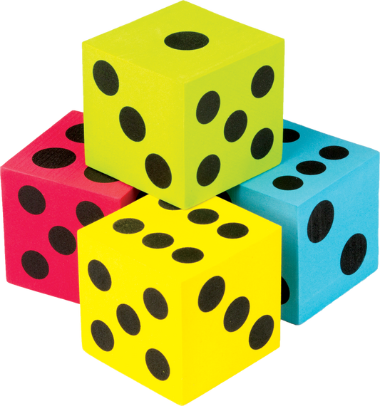 Foam Colorful Jumbo Dice