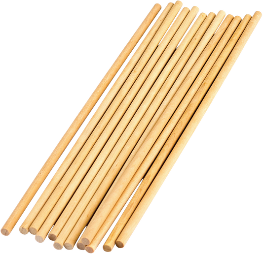 STEM Basics: 1/4" Wood Dowels - 12 Count