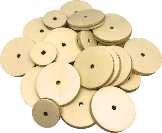 STEM Basics: Wooden Wheels - 60 Count