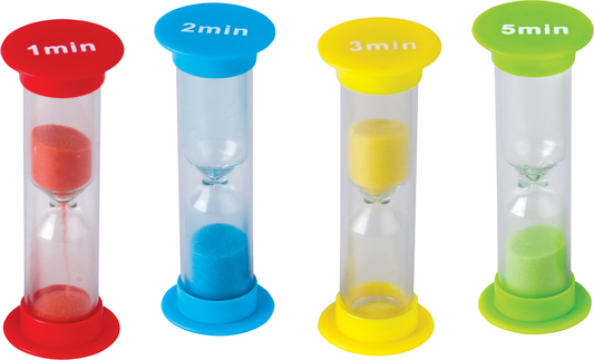 Mini Sand Timers Combo 4-Pack