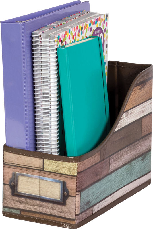 Reclaimed Wood Book Bin