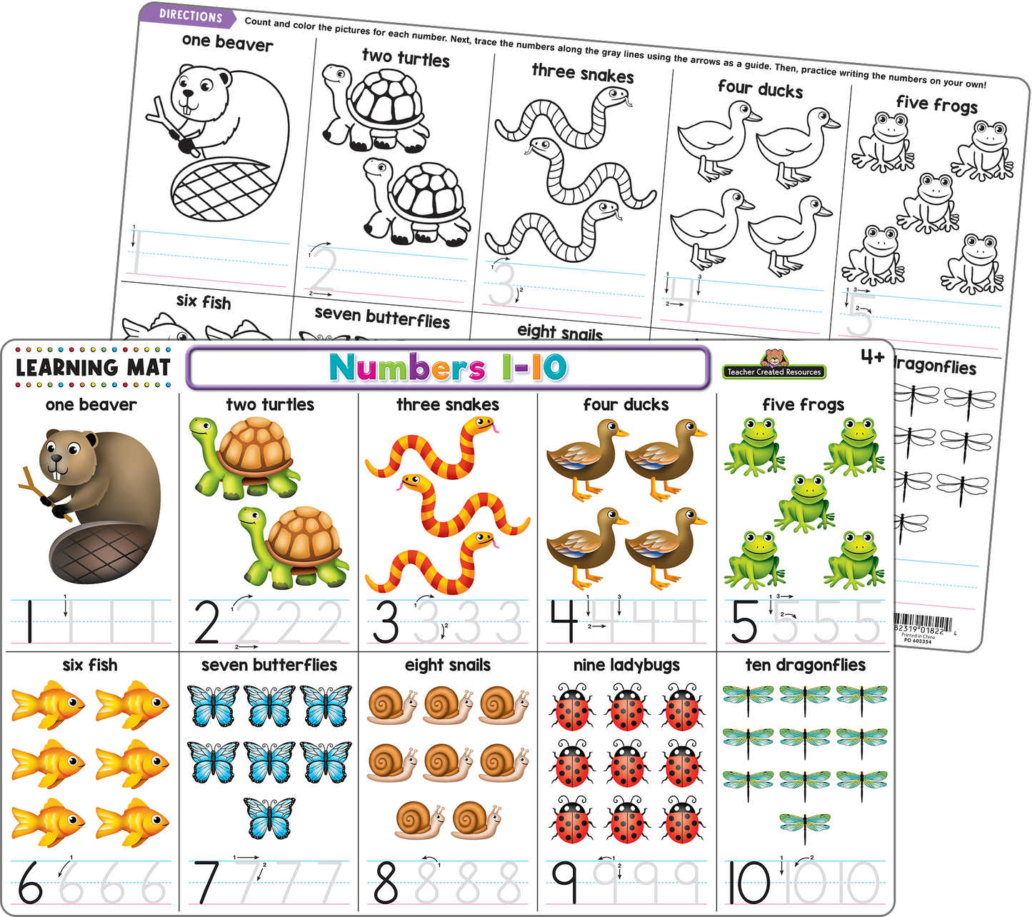 Numbers 1–10 Learning Mat