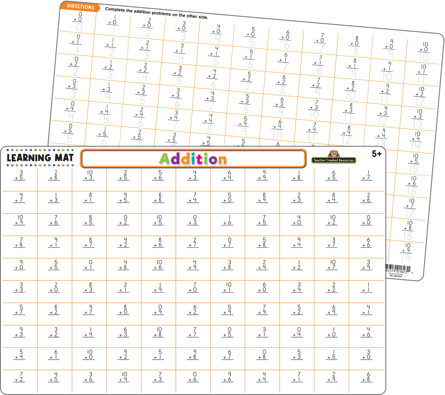 Addition Learning Mat