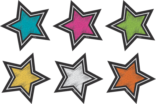 Chalkboard Brights Stars Mini Accents