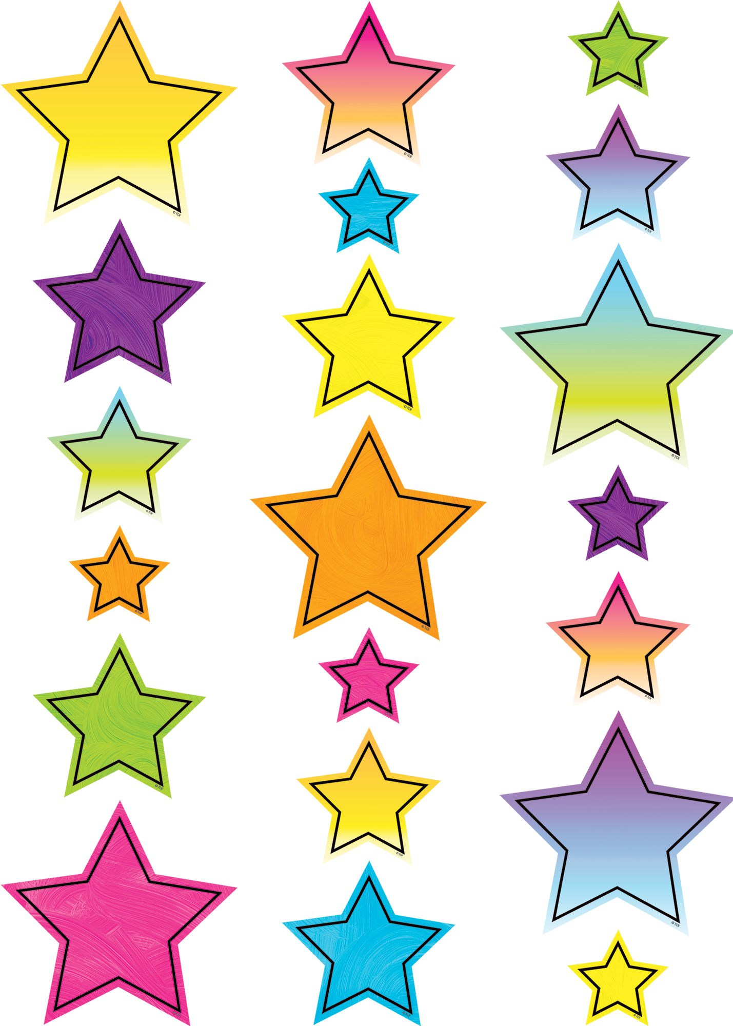 Brights 4Ever Stars Accents - Assorted Sizes