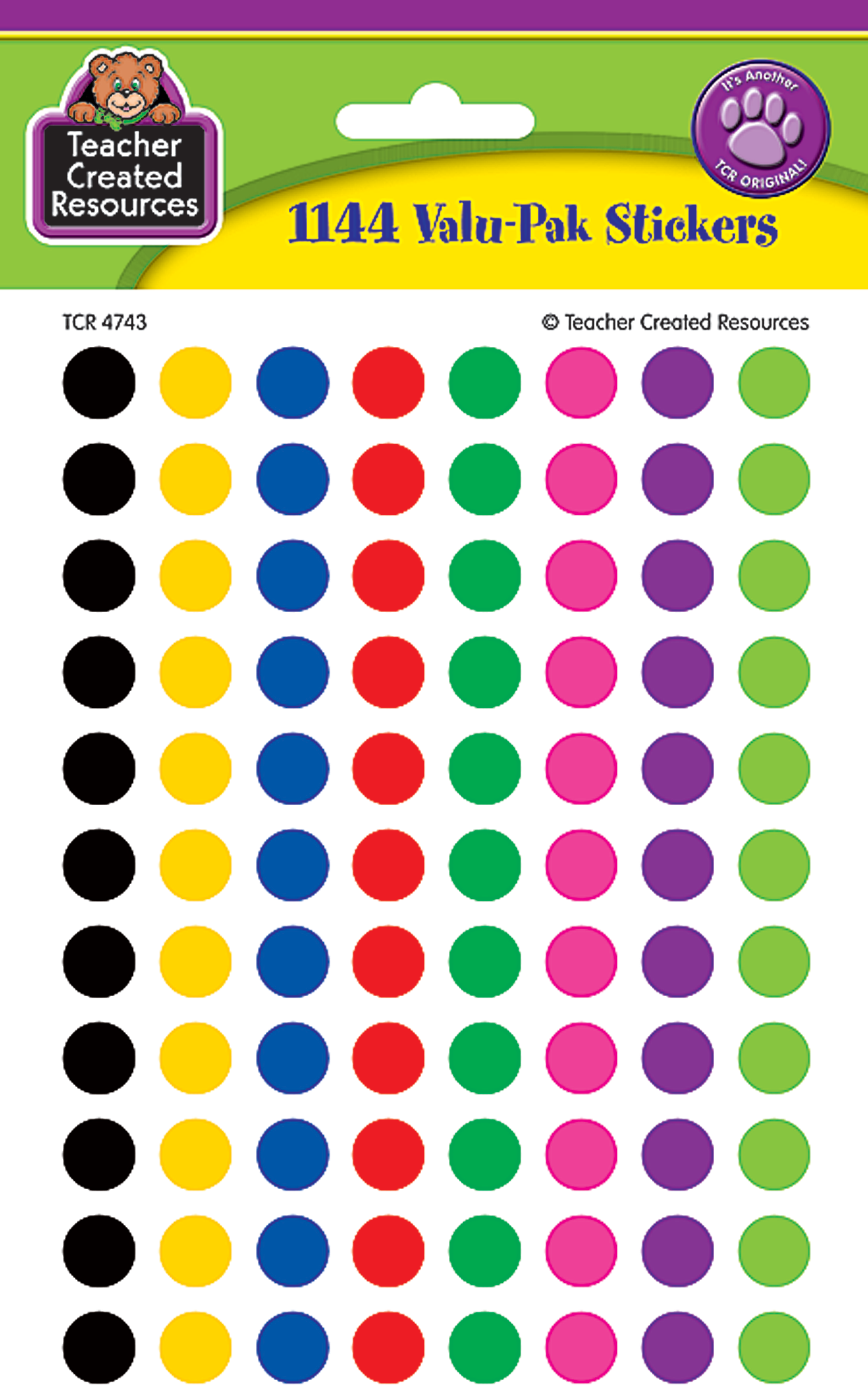 Colorful Circles Mini Stickers Valu-Pak