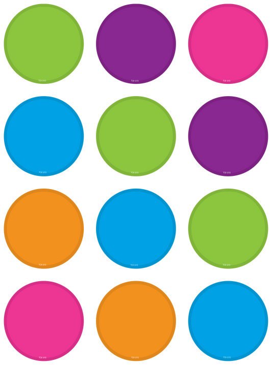 Bright Colors Circles Mini Accents