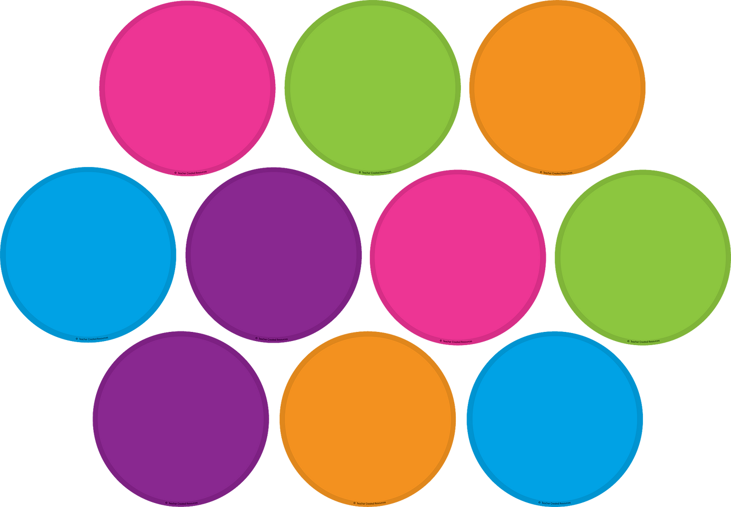 Bright Colors Circles Accents