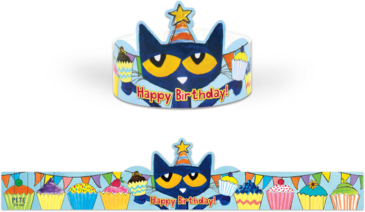 Pete the Cat® Happy Birthday Crowns