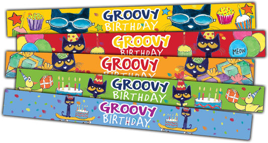 Pete the Cat® Groovy Birthday Slap Bracelets