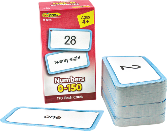 Numbers 0-150 Flash Cards