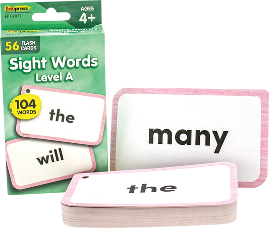 Sight Words Flash Cards - Level A