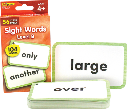 Sight Words Flash Cards - Level B