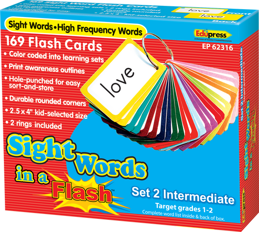 Sight Words in a Flash™ Cards (Gr. 1–2)