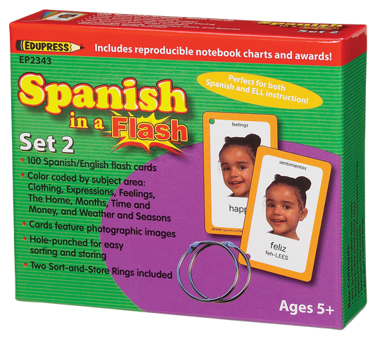 Spanish in a Flash™ Cards Set 2