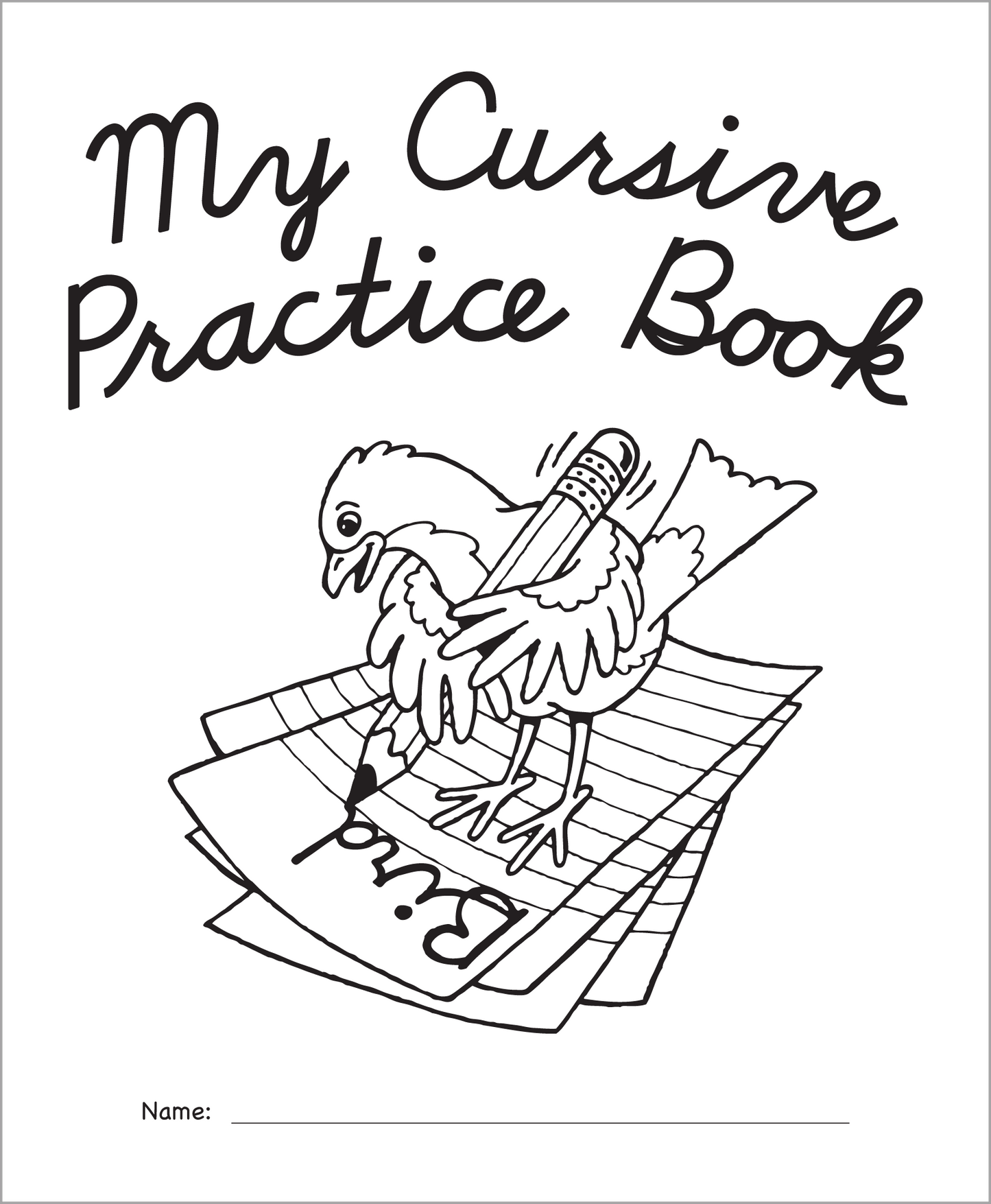 My Own Books™: My Cursive Practice Book