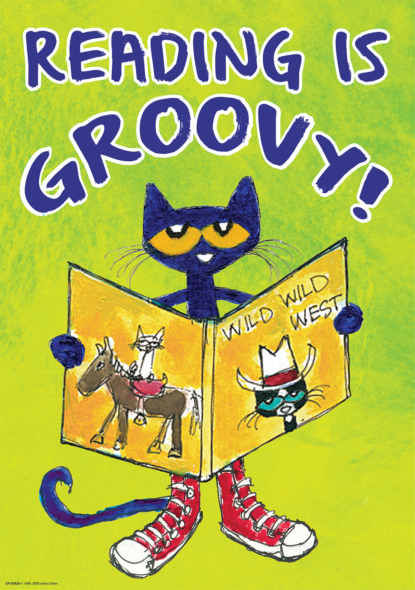 Pete the Cat® Reading Is Groovy Positive Poster