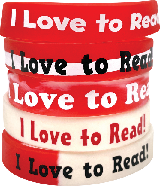 Fancy I Love to Read Wristbands