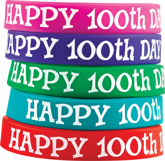 Happy 100th Day Wristbands