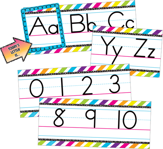 Brights 4Ever Alphabet Line Bulletin Board