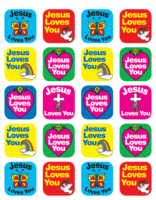 Jesus Loves You Stickers