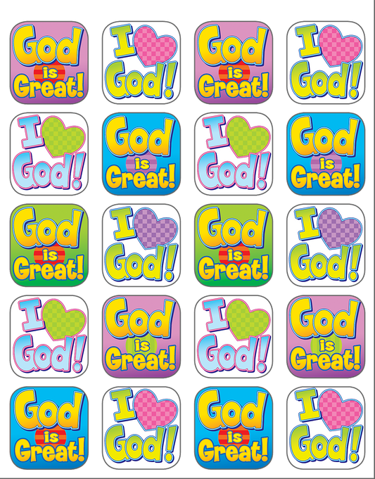 God is Great Stickers