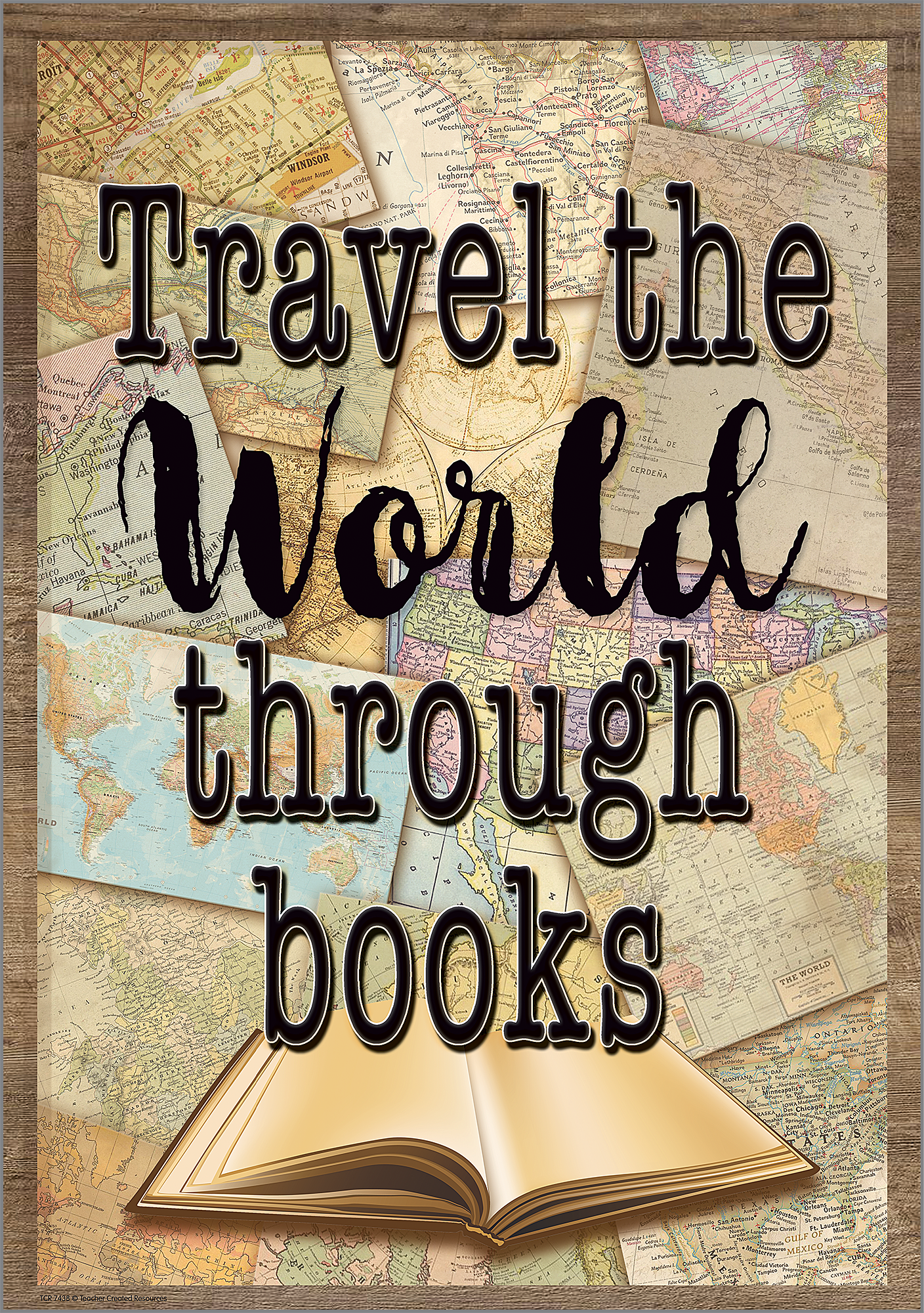 Travel the World Through Books Positive Poster