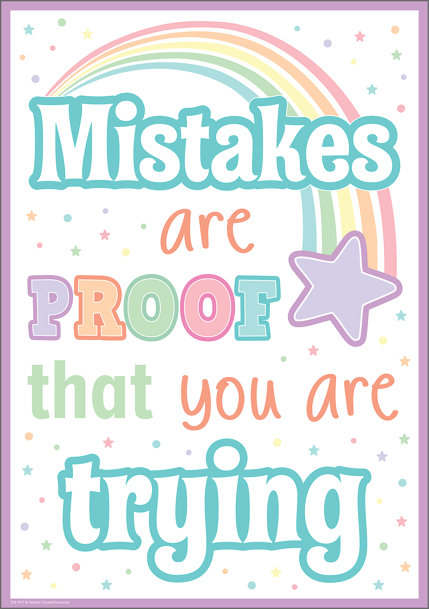 Mistakes Are Proof That You Are Trying Positive Poster