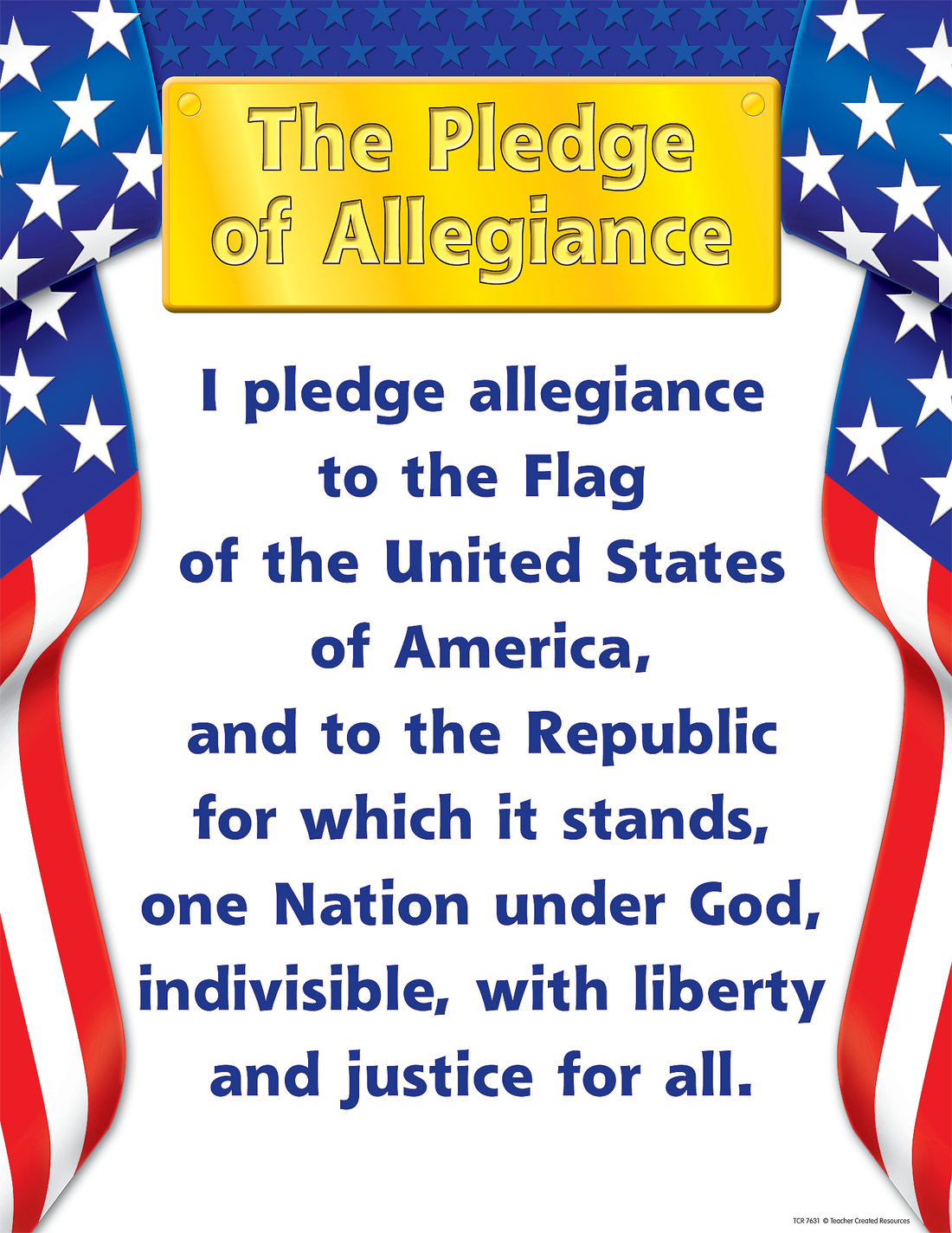 Pledge of Allegiance Chart – McGregor's Teacher Supplies
