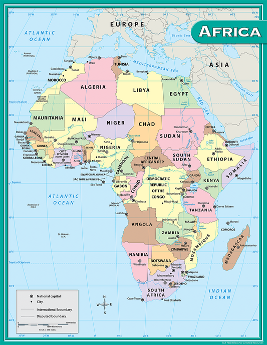 Africa Map Chart