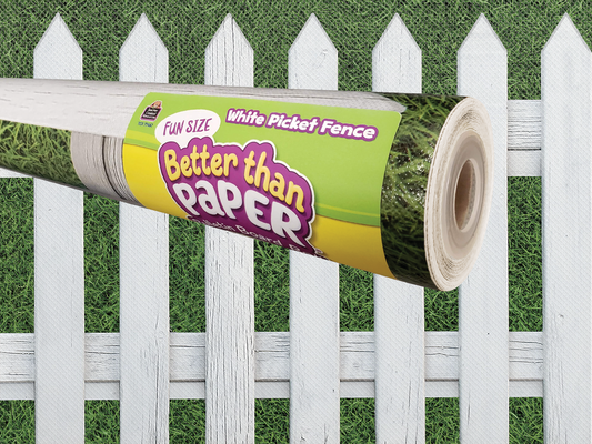 Fun Size White Picket Fence Better Than Paper® Bulletin Board Roll