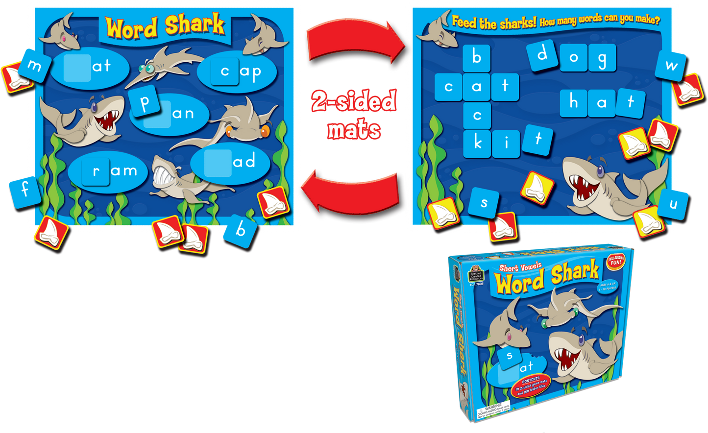 Word Shark: Short Vowels Game