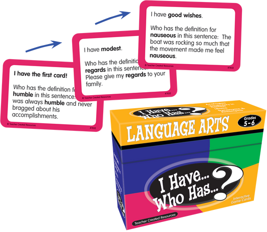 I Have... Who Has...? Language Arts Game (Gr. 5–6)