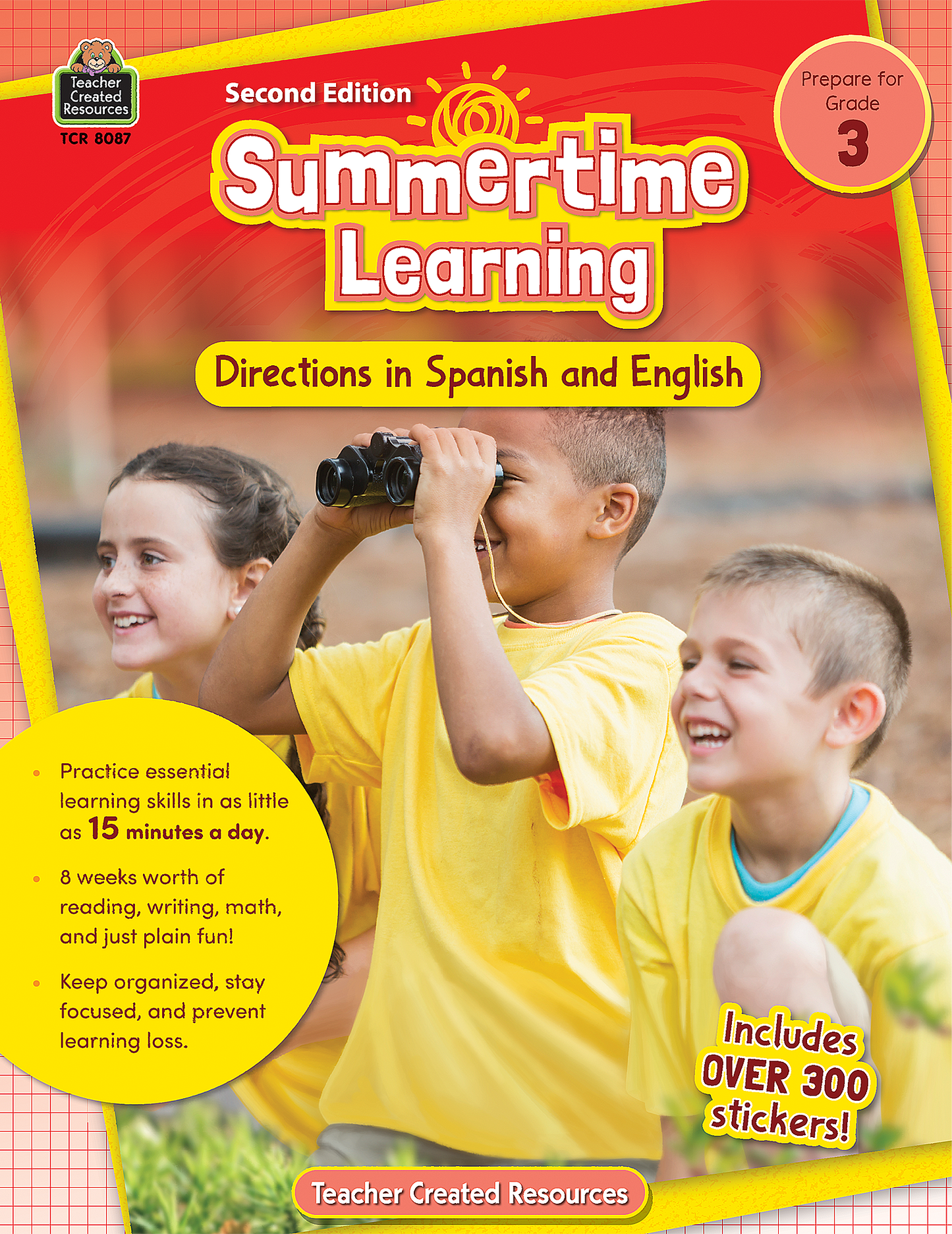 Summertime Learning: English and Spanish Directions, Second Edition (Prep. for Gr. 3)