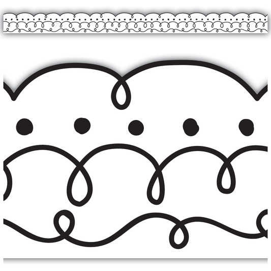 Squiggles and Dots Die-Cut Border Trim