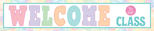 Pastel Pop Welcome to Our Class Banner