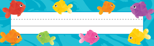 Colorful Fish Flat Name Plates